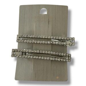 🦋 5/$25 - Rhinestone Barrette Hair Clips (Set of 2) by Topshop Freedom